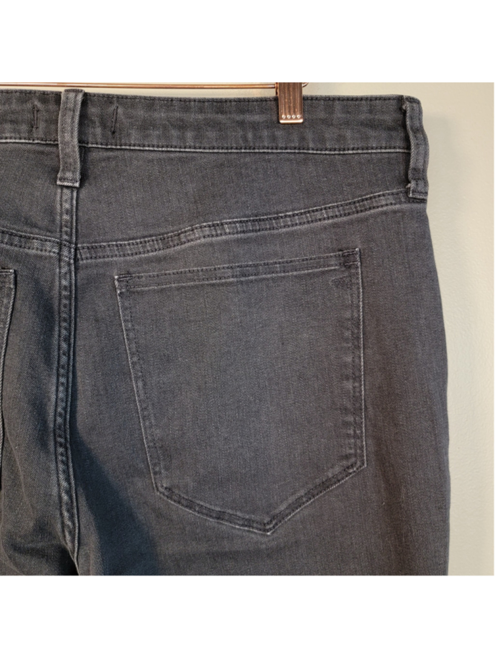 Madewell Roadtripper Skinny Flare Jeans Black Side Split Boot Bootcut 16 W - Picture 12 of 13